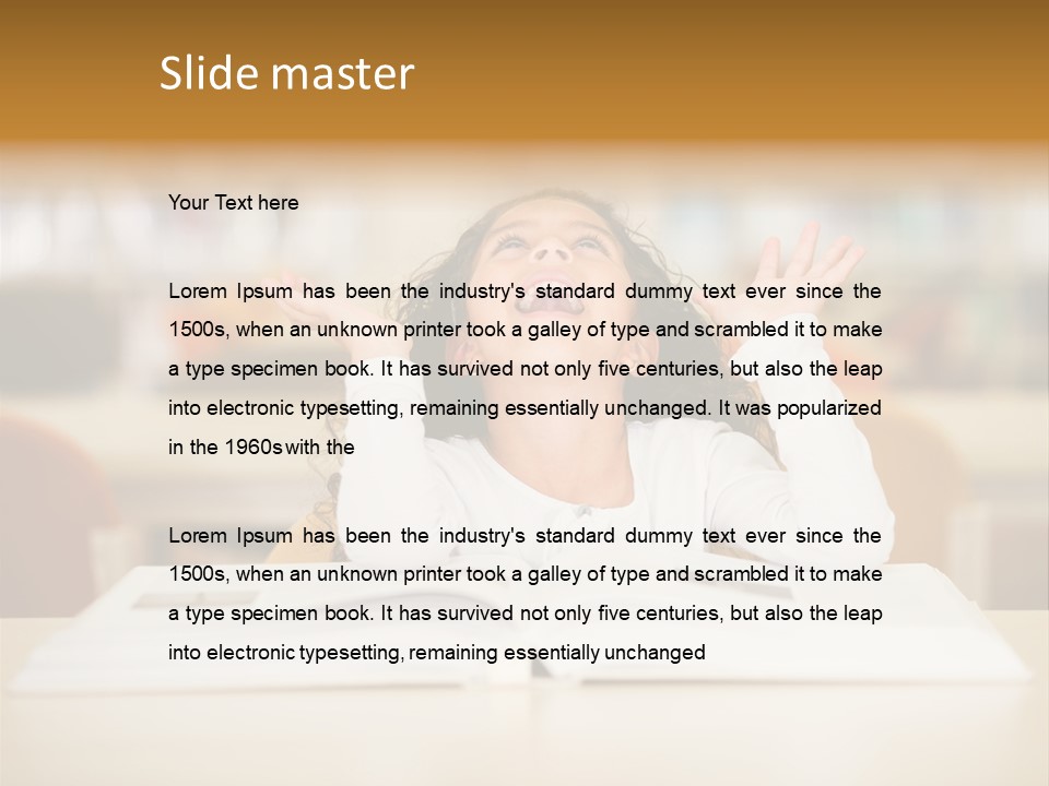 Book Person Imagination PowerPoint Template