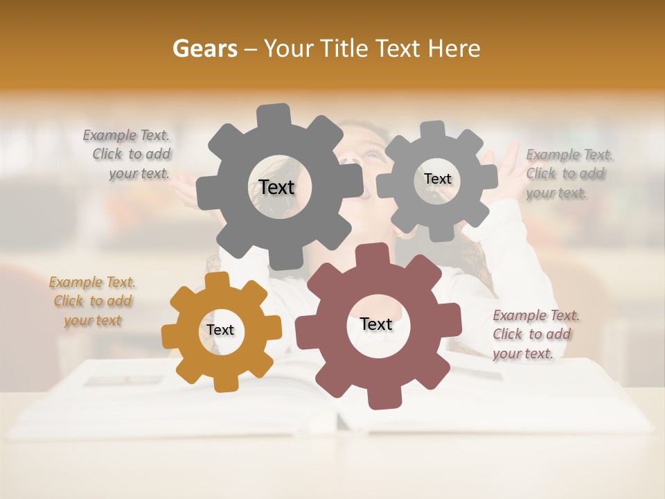 Book Person Imagination PowerPoint Template