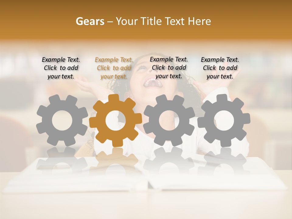 Book Person Imagination PowerPoint Template