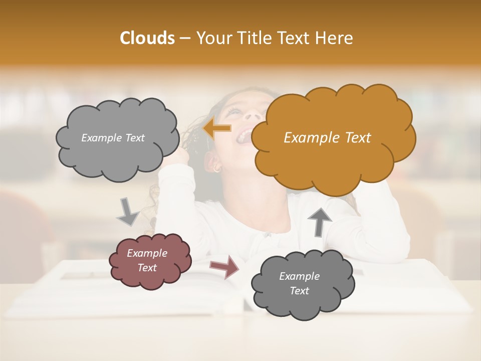 Book Person Imagination PowerPoint Template