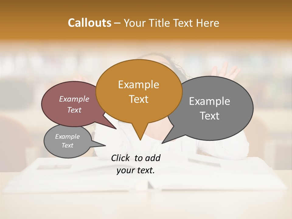 Book Person Imagination PowerPoint Template