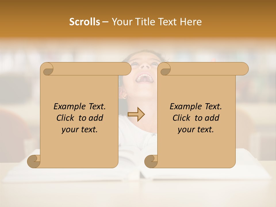 Book Person Imagination PowerPoint Template