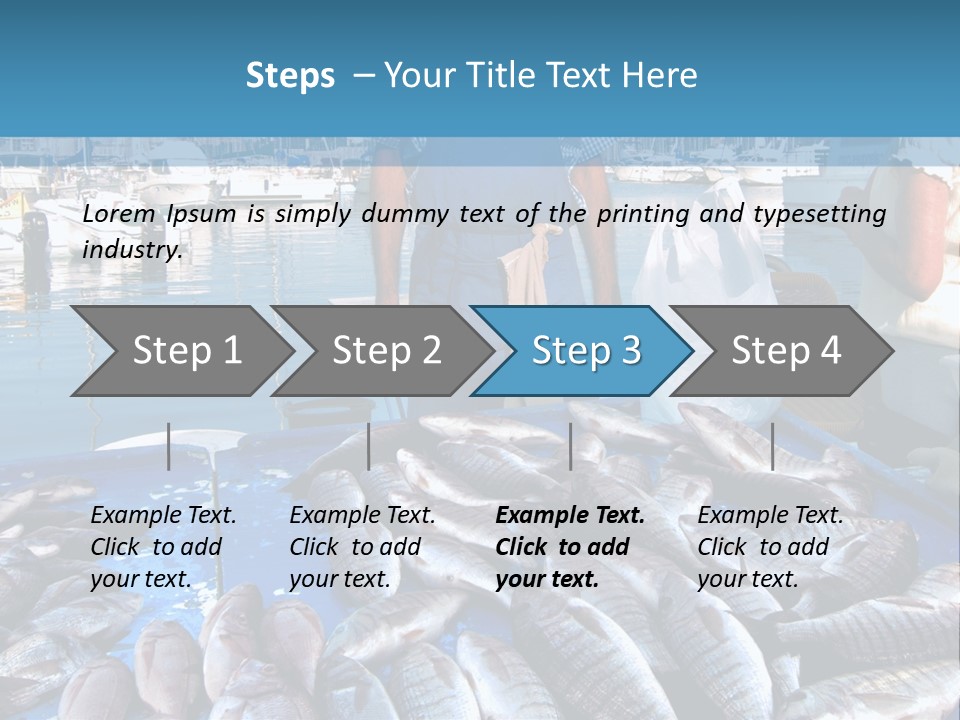 People Boats Sale PowerPoint Template