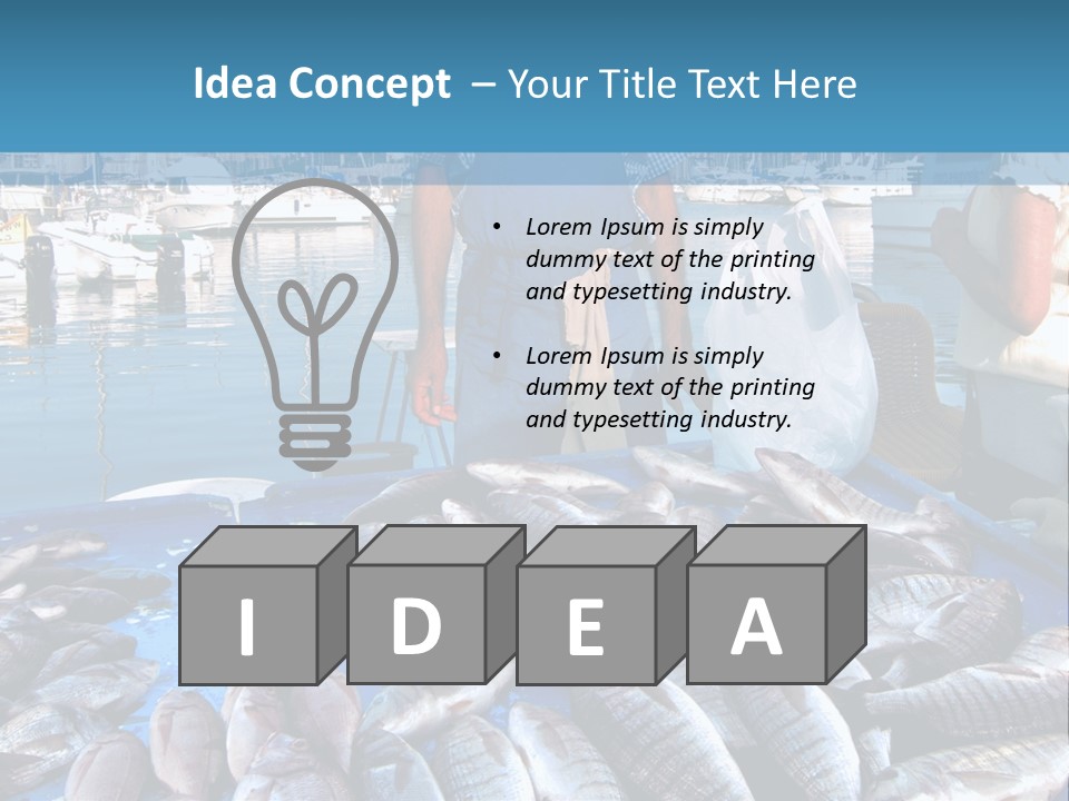 People Boats Sale PowerPoint Template