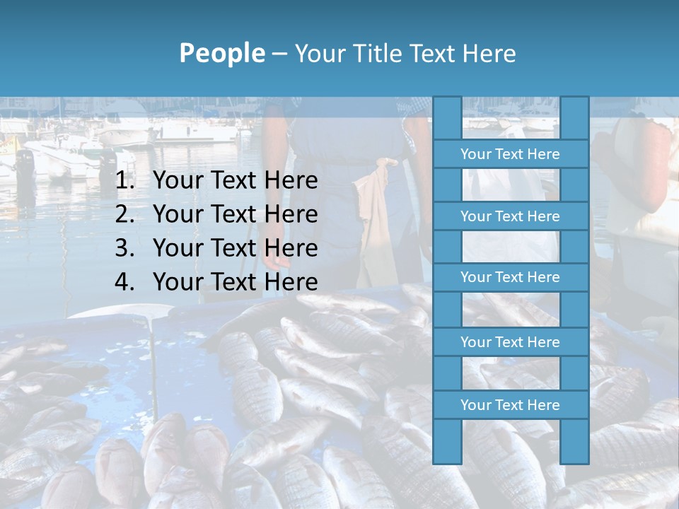 People Boats Sale PowerPoint Template