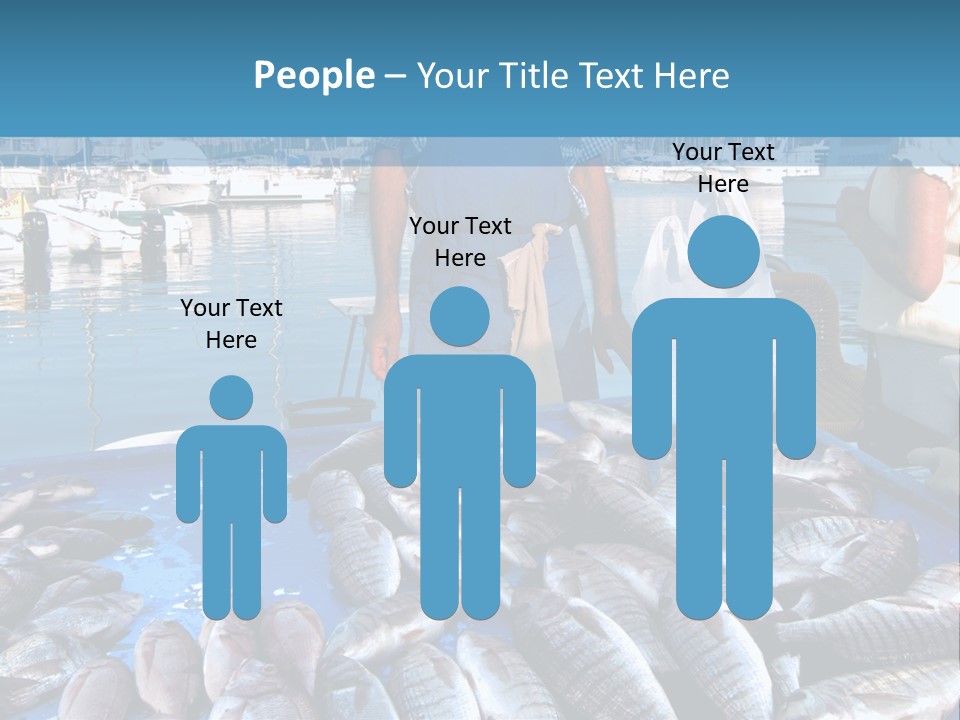 People Boats Sale PowerPoint Template