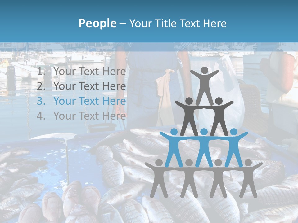 People Boats Sale PowerPoint Template