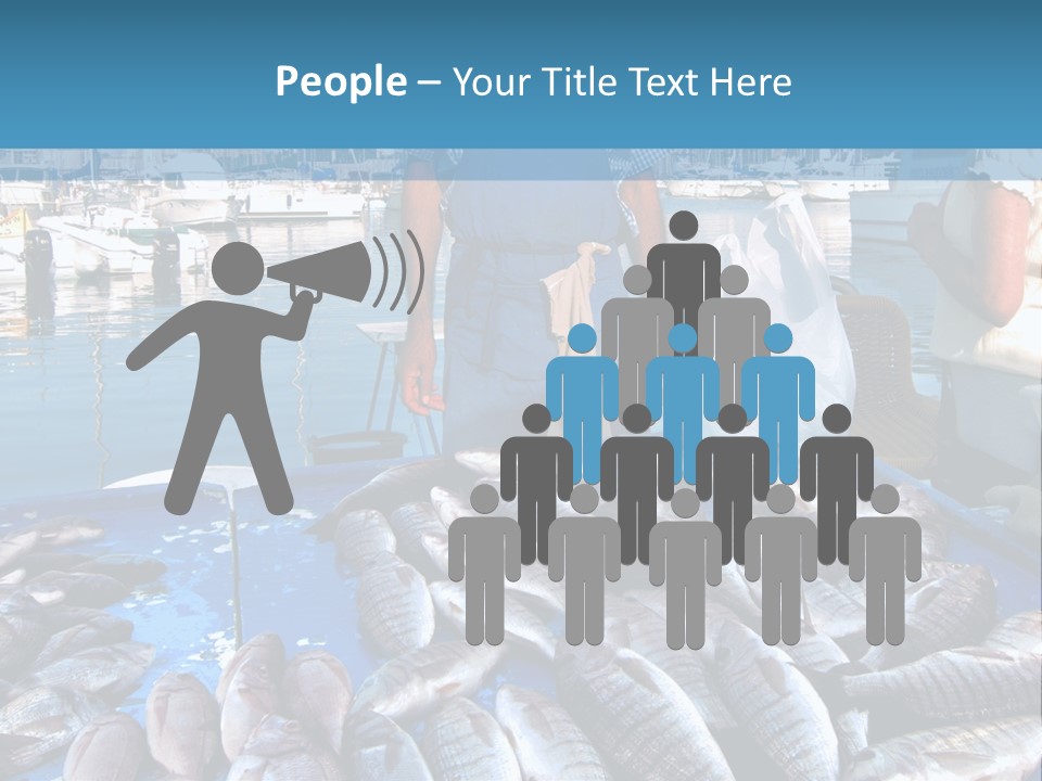 People Boats Sale PowerPoint Template