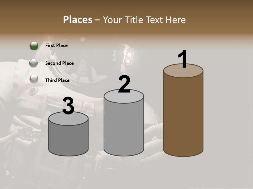 Sunset View Cosmonaut PowerPoint Template