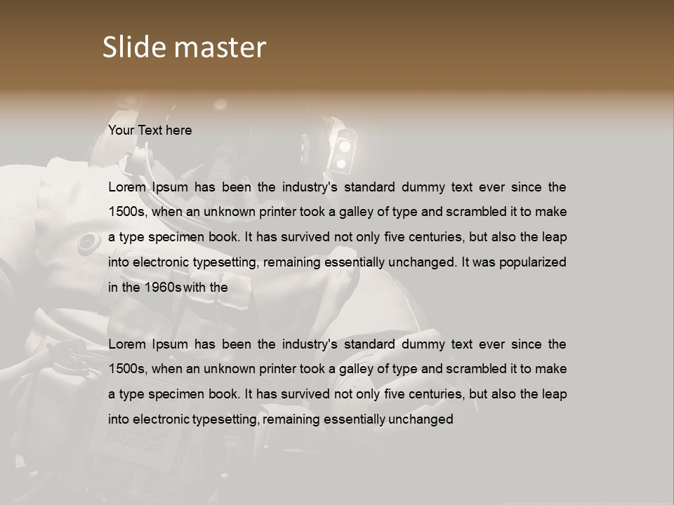 Sunset View Cosmonaut PowerPoint Template