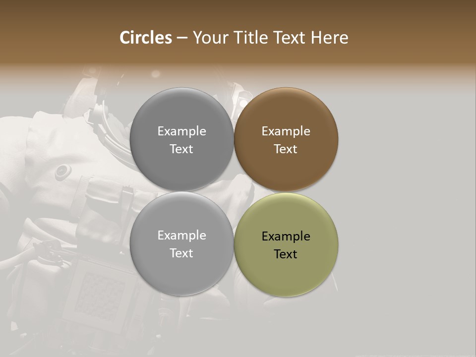 Sunset View Cosmonaut PowerPoint Template