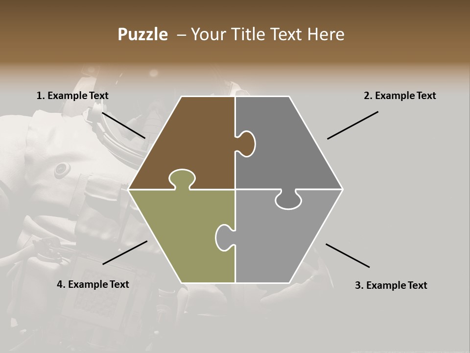 Sunset View Cosmonaut PowerPoint Template