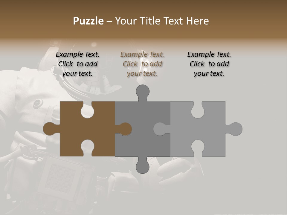 Sunset View Cosmonaut PowerPoint Template