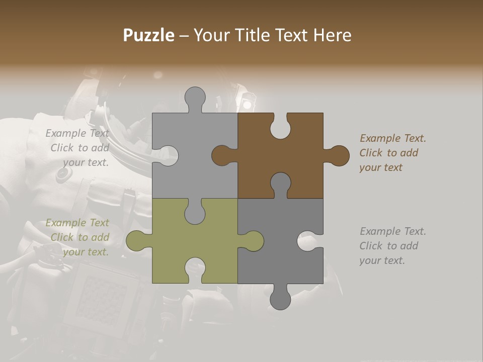 Sunset View Cosmonaut PowerPoint Template