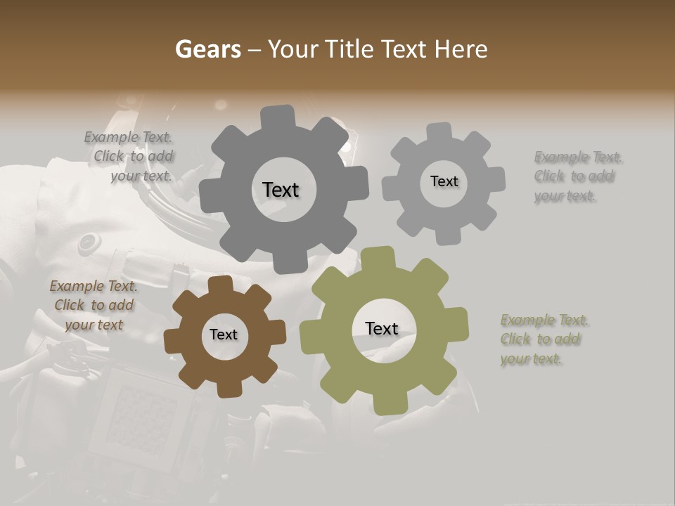 Sunset View Cosmonaut PowerPoint Template