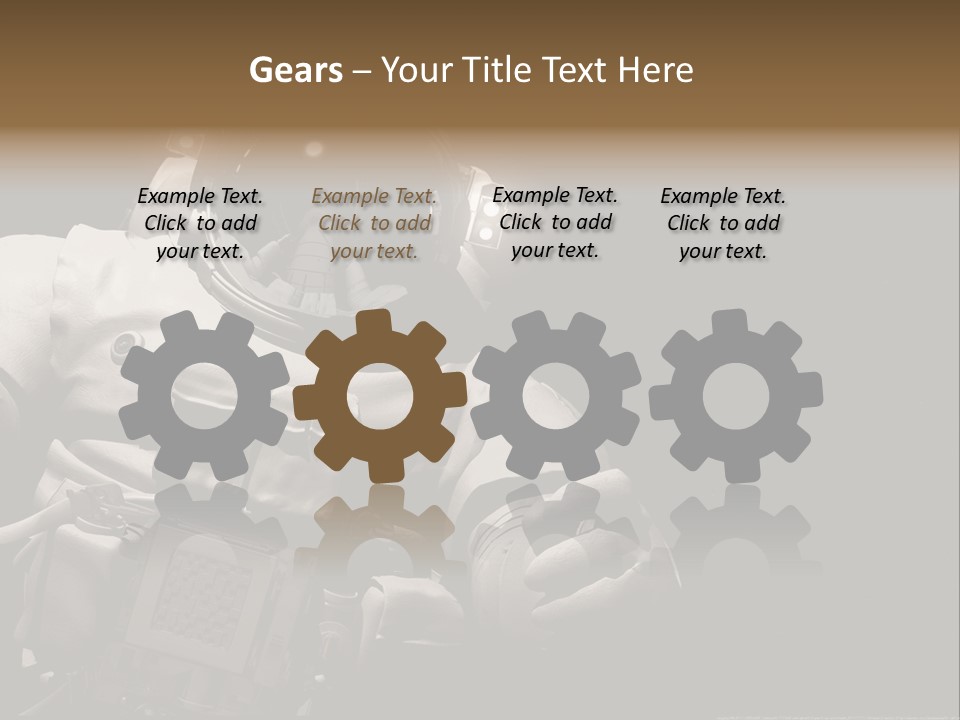 Sunset View Cosmonaut PowerPoint Template