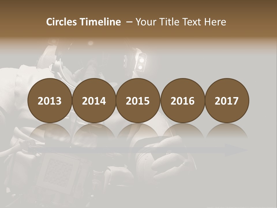 Sunset View Cosmonaut PowerPoint Template