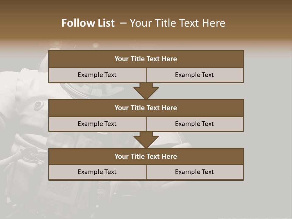 Sunset View Cosmonaut PowerPoint Template