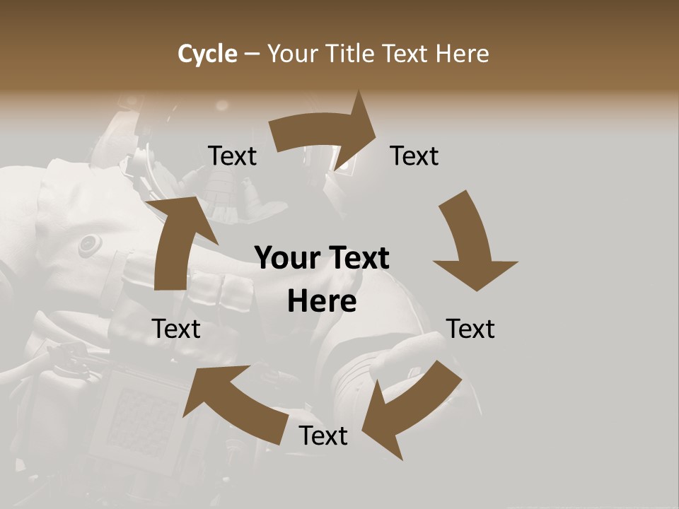 Sunset View Cosmonaut PowerPoint Template
