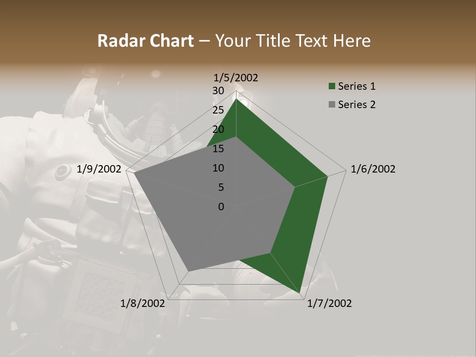 Sunset View Cosmonaut PowerPoint Template