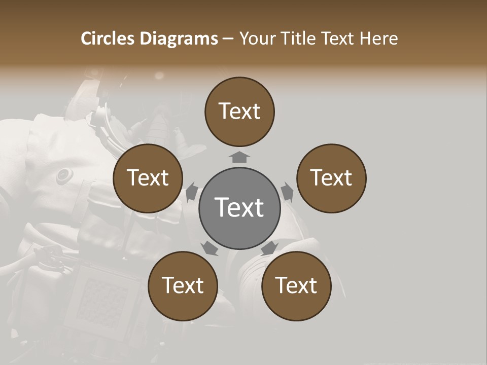 Sunset View Cosmonaut PowerPoint Template