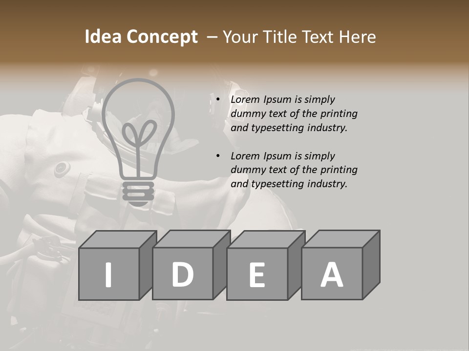 Sunset View Cosmonaut PowerPoint Template