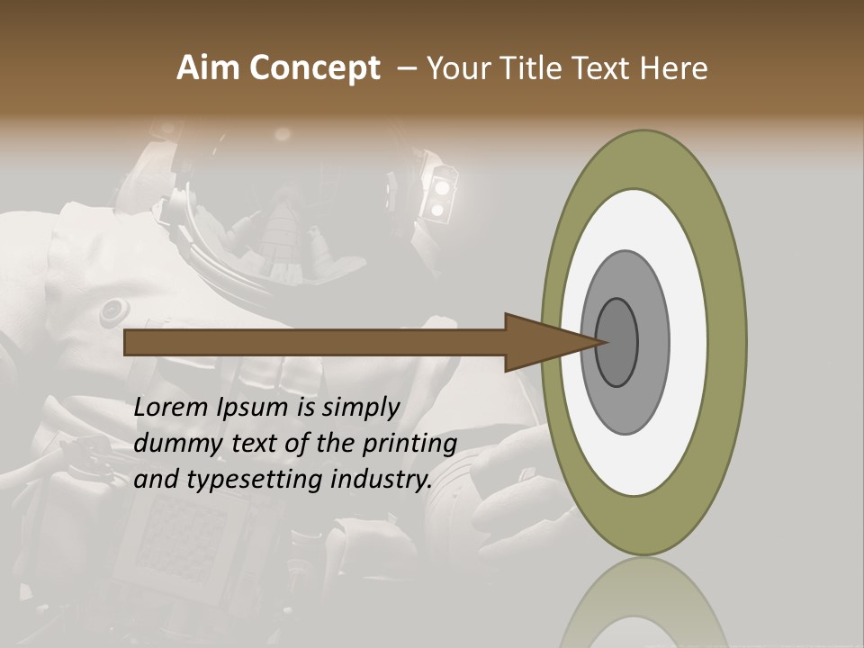 Sunset View Cosmonaut PowerPoint Template