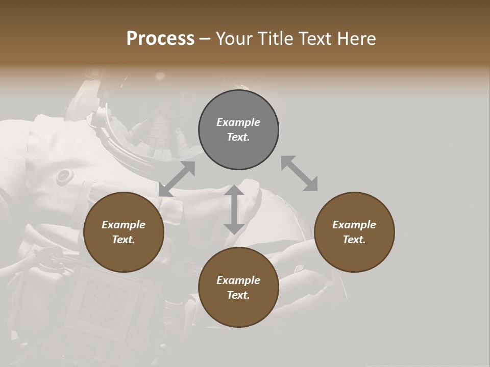 Sunset View Cosmonaut PowerPoint Template