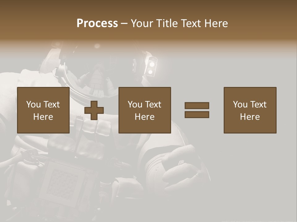 Sunset View Cosmonaut PowerPoint Template