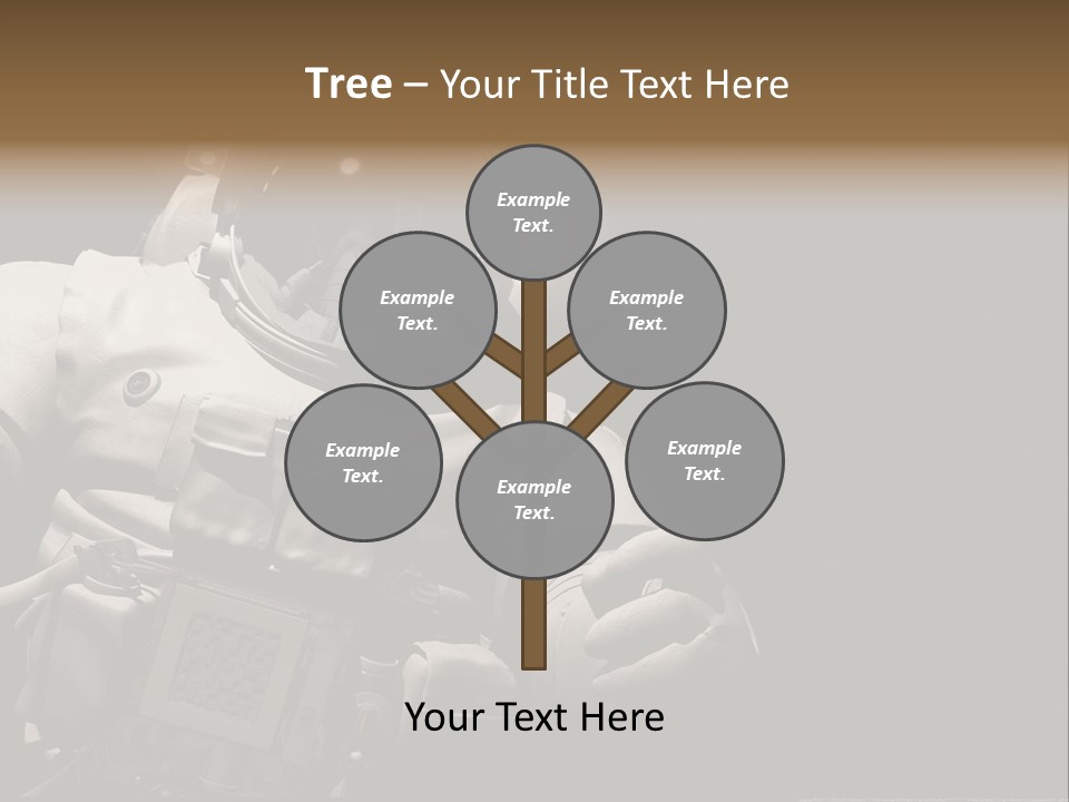 Sunset View Cosmonaut PowerPoint Template