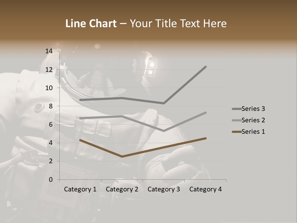 Sunset View Cosmonaut PowerPoint Template