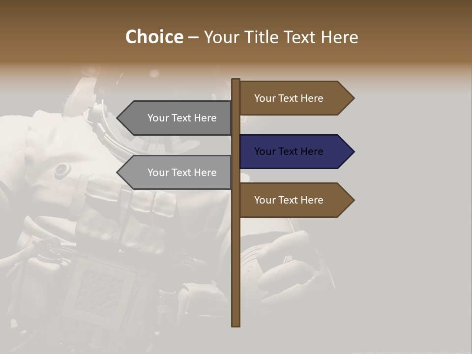 Sunset View Cosmonaut PowerPoint Template
