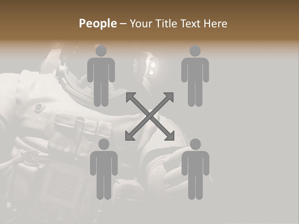 Sunset View Cosmonaut PowerPoint Template