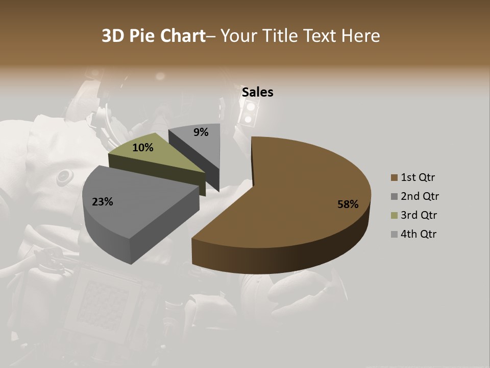 Sunset View Cosmonaut PowerPoint Template