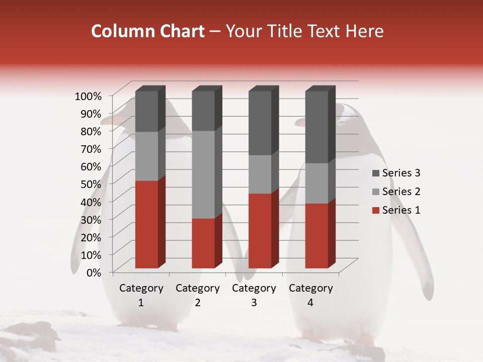 Tourism Pygoscelis Papua Wildlife PowerPoint Template