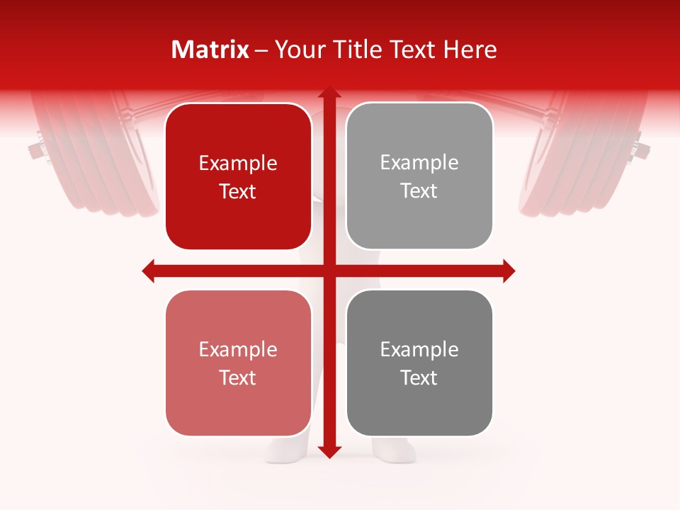 Cartoon Muscle Lifting PowerPoint Template