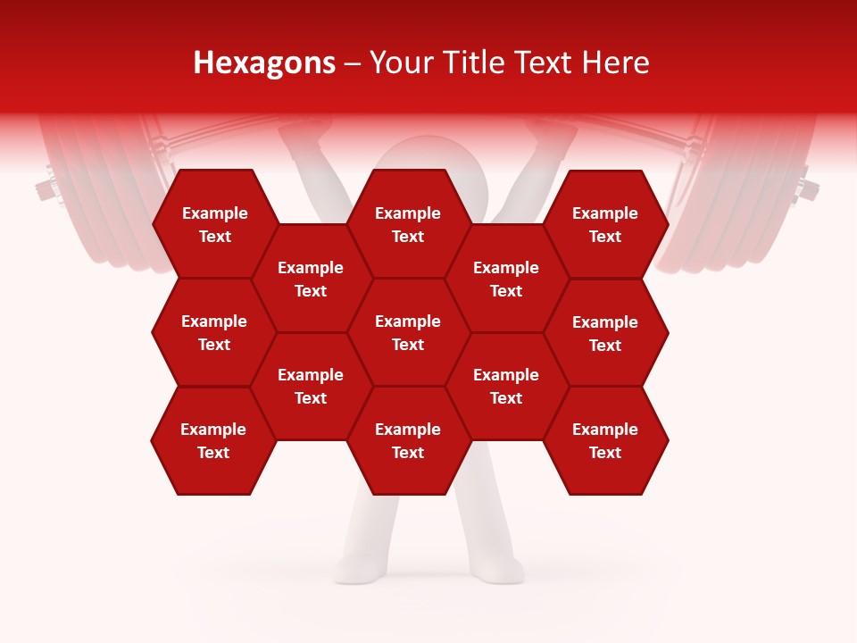 Cartoon Muscle Lifting PowerPoint Template