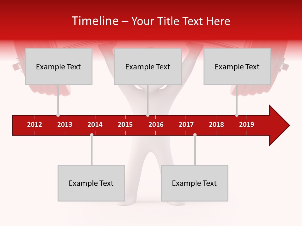 Cartoon Muscle Lifting PowerPoint Template
