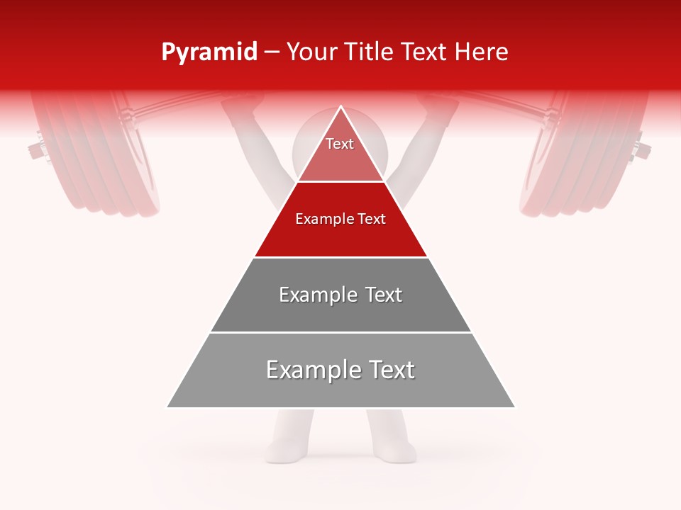 Cartoon Muscle Lifting PowerPoint Template