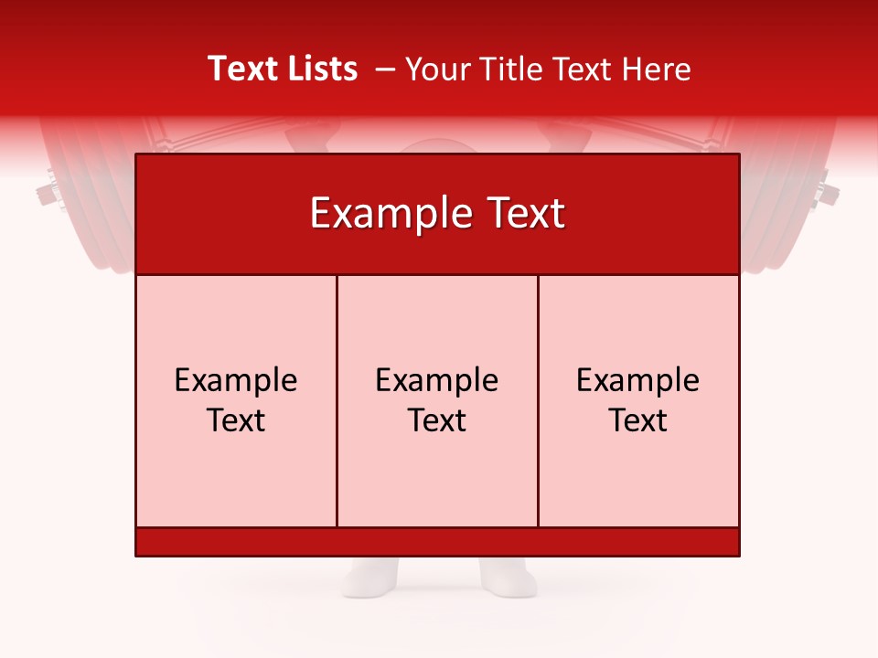 Cartoon Muscle Lifting PowerPoint Template
