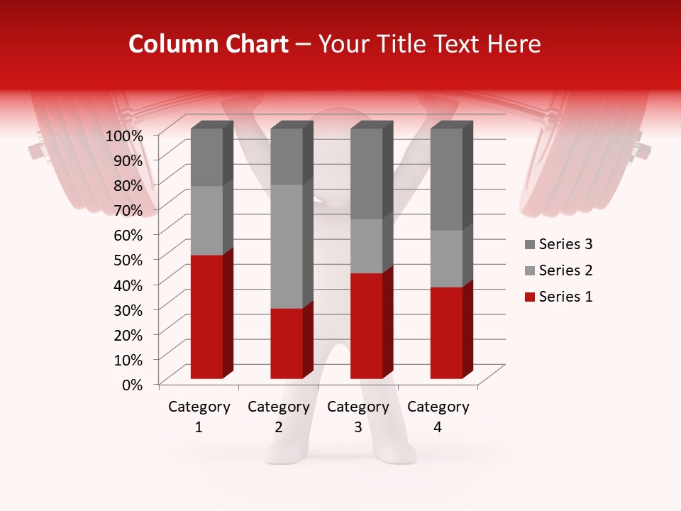 Cartoon Muscle Lifting PowerPoint Template