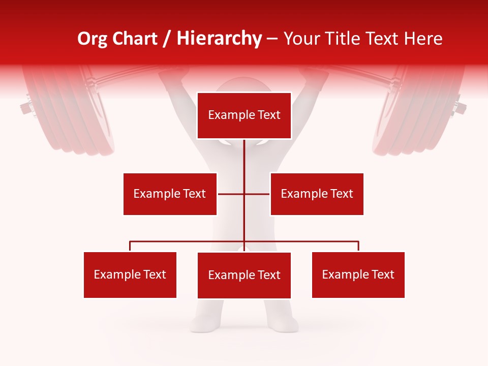 Cartoon Muscle Lifting PowerPoint Template