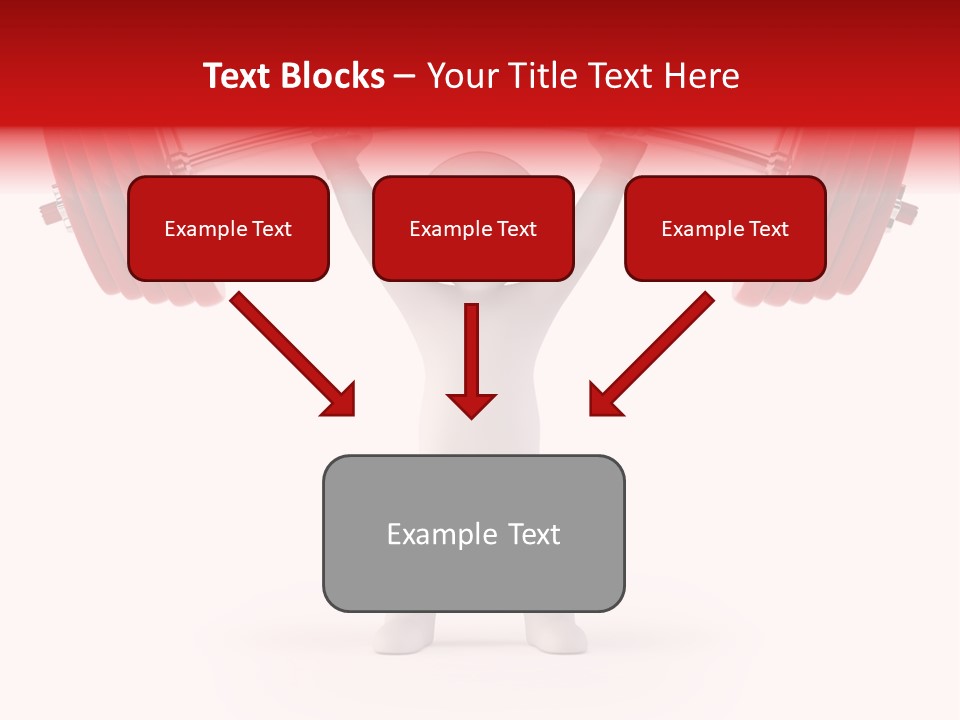 Cartoon Muscle Lifting PowerPoint Template