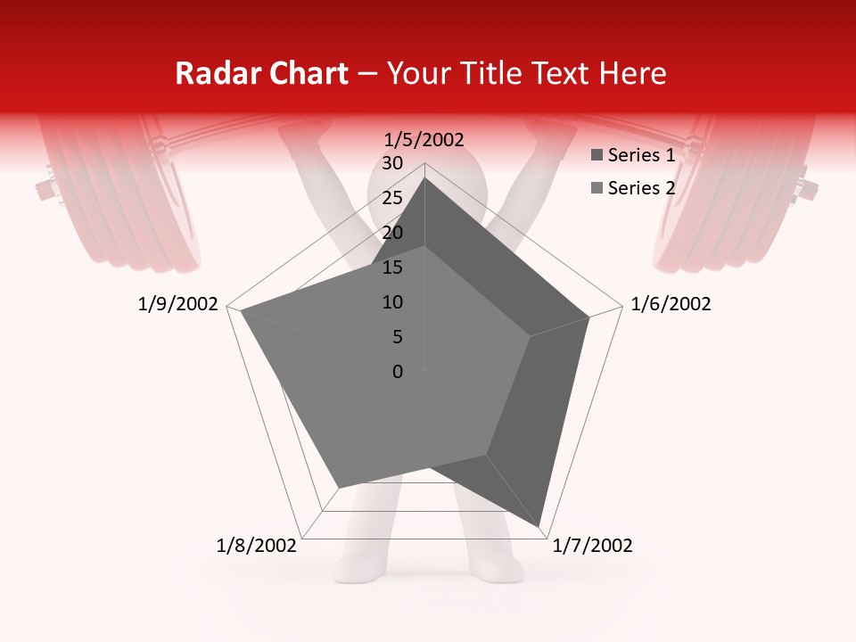Cartoon Muscle Lifting PowerPoint Template