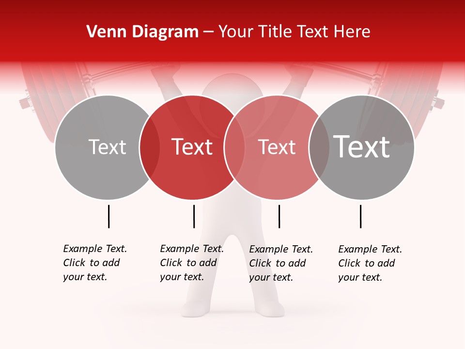 Cartoon Muscle Lifting PowerPoint Template