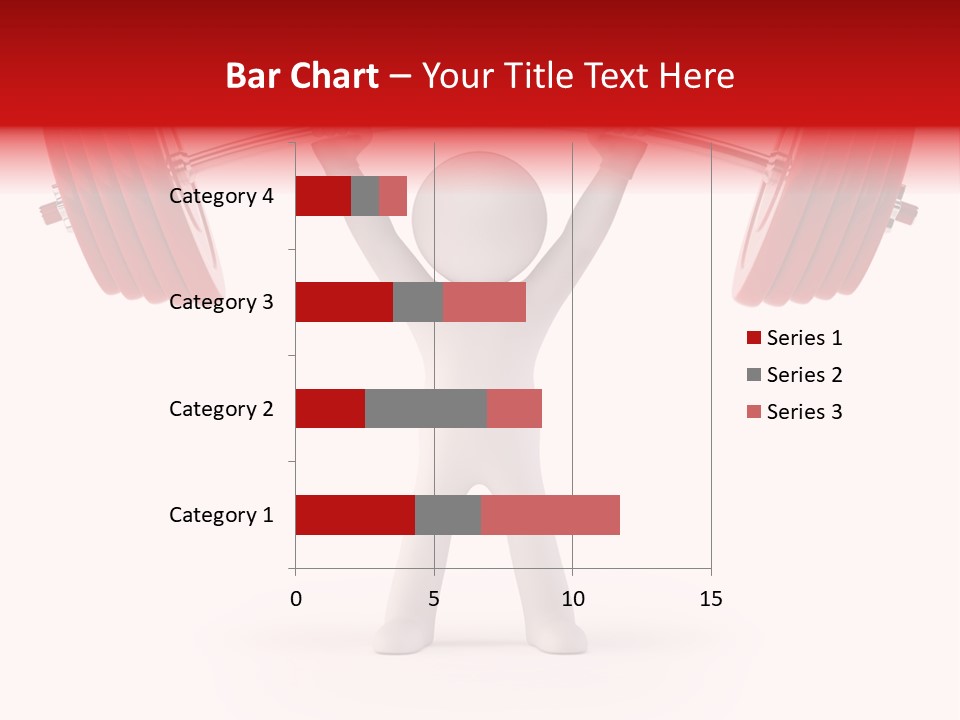 Cartoon Muscle Lifting PowerPoint Template