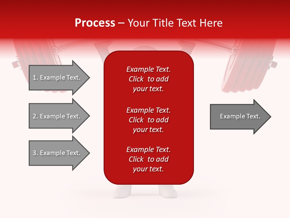 Cartoon Muscle Lifting PowerPoint Template
