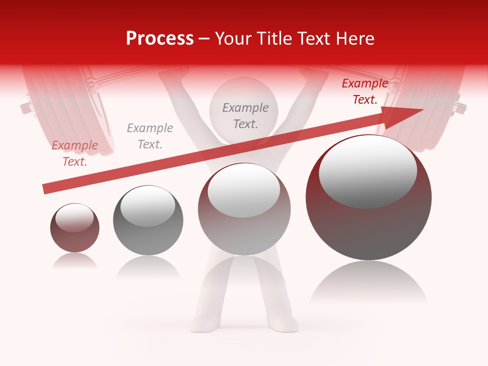 Cartoon Muscle Lifting PowerPoint Template