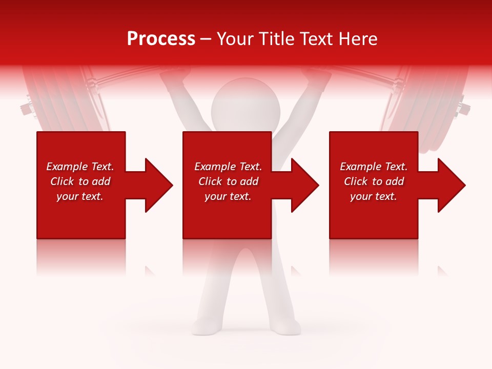 Cartoon Muscle Lifting PowerPoint Template