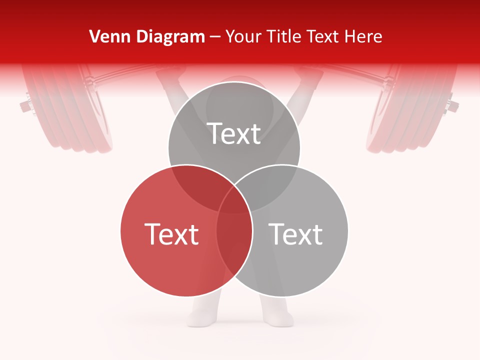 Cartoon Muscle Lifting PowerPoint Template